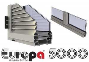 Ανοιγόμενο σύστημα αλουμινίου EUROPA 5000