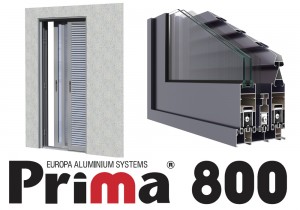 Συρόμενο σύστημα αλουμινίου PRIMA 800